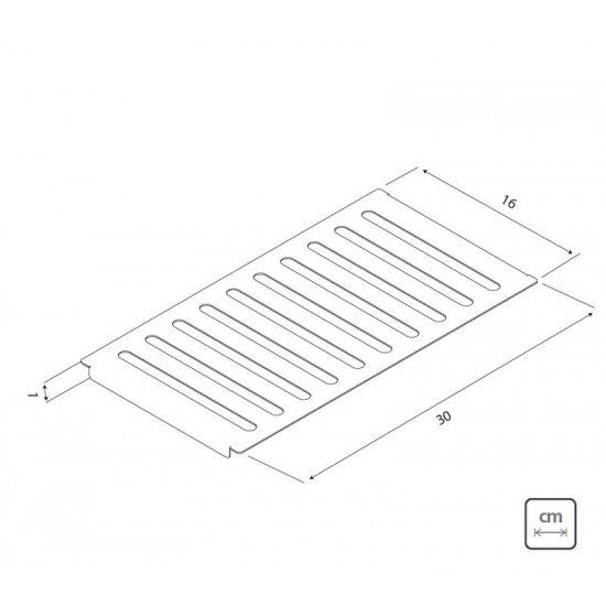 ESCORREDOR EM AÇO INOX ACABAMENTO SCOTCH BRITE PARA USO NO CANAL ORGANIZADOR TRAMONTINA