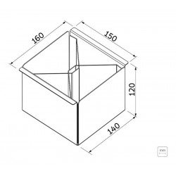 PORTA TALHERES EM AÇO INOX ACABAMENTO SCOTCH BRITE PARA USO NO CANAL ORGANIZADOR TRAMONTINA
