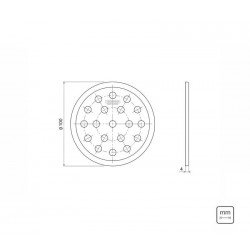 KIT 12 UNI RALO REDONDO ACO INOX 100MM AC TRAMONTINA