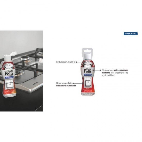 PASTA PARA POLIMENTO E REMOCAO DE MANCHAS EM ACO INOX TRAMONTINA 200G