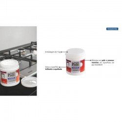 PASTA PARA POLIR SUPERF. ACO INOX TRAMONTINA