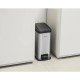 LIXEIRA RETANGULAR PEDAL TRAMONTINA EM ACO INOX ACABAMENTO SCOTCH BRITE BALDE INTERNO REMOVIVEL 15L