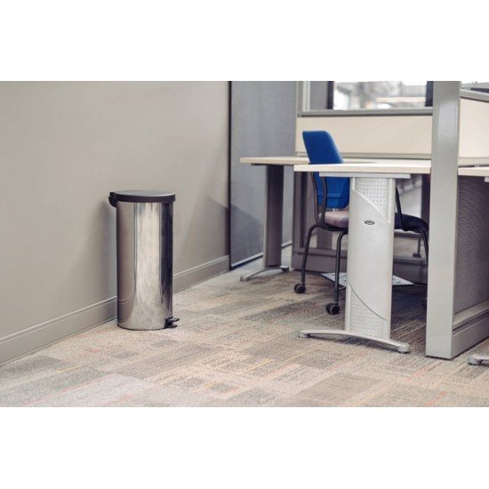 LIXEIRA INOX COM PEDAL NEW COM ACABAMENTO POLIDO 30 LTRAMONTINA