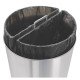 LIXEIRA INOX TRAMONTINA DIVISORIA ACABAMENTO SCOTCH BRITE ARO E BASE EM POLIPROPILENO 2X25L KONIKA