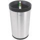 LIXEIRA INOX TRAMONTINA DIVISORIA ACABAMENTO SCOTCH BRITE ARO E BASE EM POLIPROPILENO 2X25L KONIKA