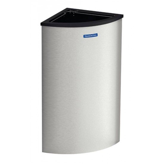 LIXEIRA TRAMONTINA ABRUZZO EM AÇO INOX COM ACABAMENTO SCOTCH BRITE 110 L