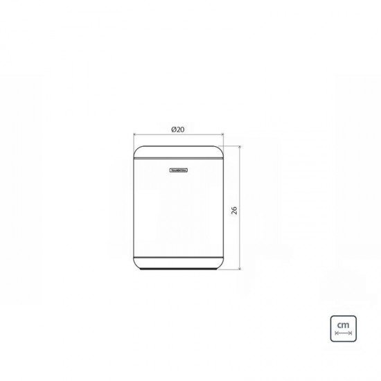 LIXEIRA INOX TRAMONTINA COM ACABAMENTO SCOTCH BRITE ARO E BASE EM POLIPROPILENO 7L