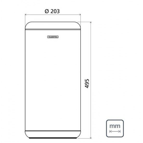 LIXEIRA INOX SEM TAMPA POLIPROPILENO SCOTCH BRITE CAPSULA 15L TRAMONTINA
