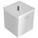 LIXEIRA INOX TRAMONTINA QUADRADA COM ACABAMENTO POLIDO 4,5L