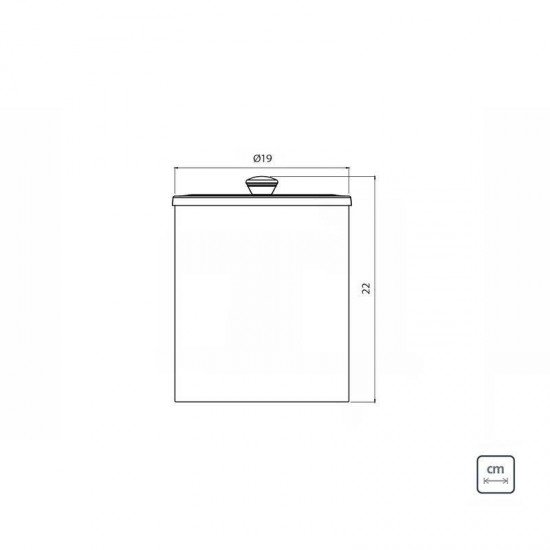 LIXEIRA INOX TRAMONTINA ÚTIL COM ACABAMENTO SCOTCH BRITE 5 L