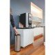 LIXEIRA INOX TRAMONTINA PORTA COPOS COM ACABAMENTO SCOTCH BRITE BASE E ARO EM POLIPROPILENO 31L