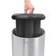LIXEIRA INOX TRAMONTINA PORTA COPOS COM ACABAMENTO SCOTCH BRITE BASE E ARO EM POLIPROPILENO 31L