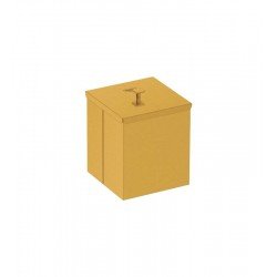 LIXEIRA TRAMONTINA LUZ 4,5 L EM AÇO INOX COM ACABAMENTO SCOTCH BRITE E REVESTIMENTO GOLD A BASE DE VERNIZ