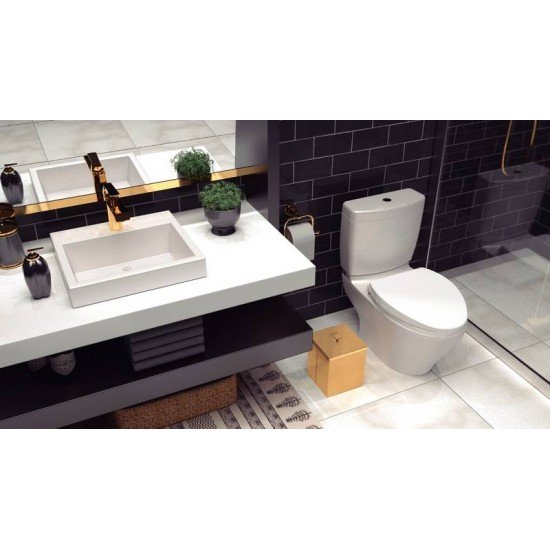 LIXEIRA TRAMONTINA LUZ 4,5 L EM AÇO INOX COM ACABAMENTO SCOTCH BRITE E REVESTIMENTO GOLD A BASE DE VERNIZ