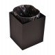 LIXEIRA TRAMONTINA LUZ EM INOX COM ACABAMENTO SCOTCH BRITE E REVESTIMENTO FOSCO BLACK MATTE A BASE DE VERNIZ COM 4,5 L