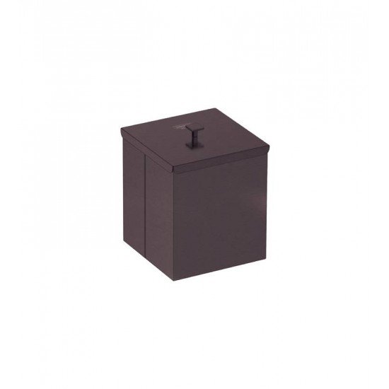 LIXEIRA TRAMONTINA LUZ EM INOX COM ACABAMENTO SCOTCH BRITE E REVESTIMENTO FOSCO BLACK MATTE A BASE DE VERNIZ COM 4,5 L