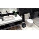 LIXEIRA TRAMONTINA LUZ EM INOX COM ACABAMENTO SCOTCH BRITE E REVESTIMENTO FOSCO BLACK MATTE A BASE DE VERNIZ COM 4,5 L