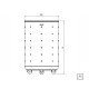 CESTO DE ROUPA BELLA TRAMONTINA EM ACO INOX ACABAMENTO SCOTCH BRITE RODIZIO TAMPA PRETA EM MDF 65KG