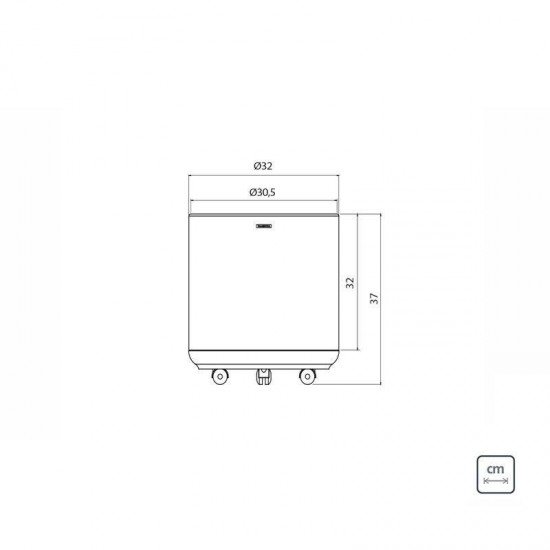 CACHEPO TRAMONTINA EM ACO INOX COM ACABAMENTO SCOTCH BRITE E RODIZIO 20KG