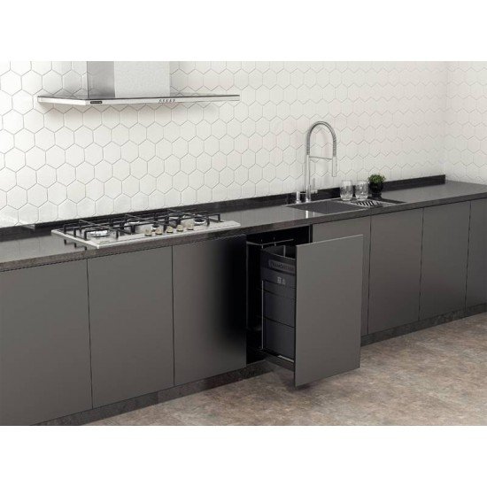 LIXEIRA DESLIZANTE PARA MÓVEL SLIDE 45 L TRAMONTINA