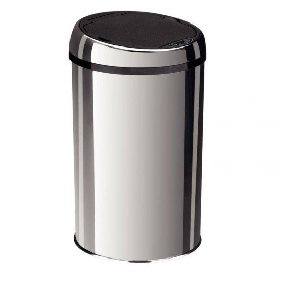 LIXEIRA INOX TRAMONTINA AUTOMATICA COM SENSOR E ACABAMENTO POLIDO 12L