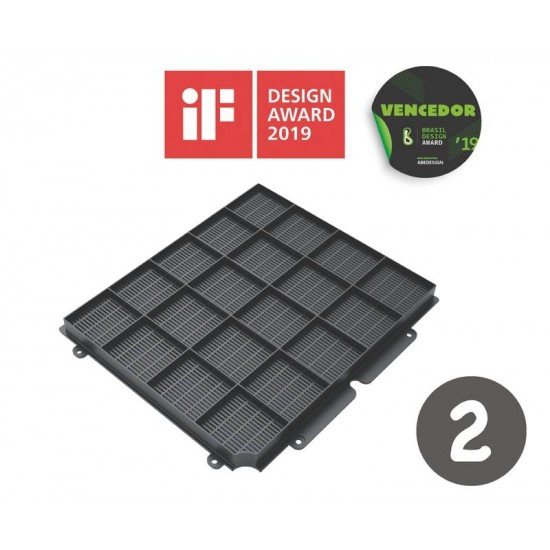 FILTRO DE CARVAO ATIVADO AMBIFRESH 2 PARA COIFAS TRAMONTINA