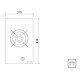 FOGAO COOKTOP TRAMONTINA DOMINO 1 BOCA TRIPLA CHAMA 1GG TRI 30