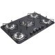 FOGAO COOKTOP TRAMONTINA BRASIL VIDRO 5 BOCAS TRIPLA CHAMA 5GG - 70
