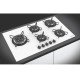 COOKTOP A GAS TRAMONTINA PENTA SIDE PLUS 5GG TRI 90 EM VIDRO TEMPERADO BRANCO