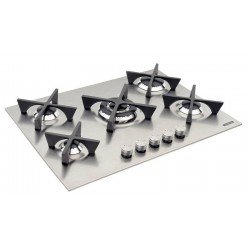 COOKTOP A GAS EM AÇO INOX COM ACEND. AUTOMÁTICO 5 QUEIMADORES TRAMONTINA