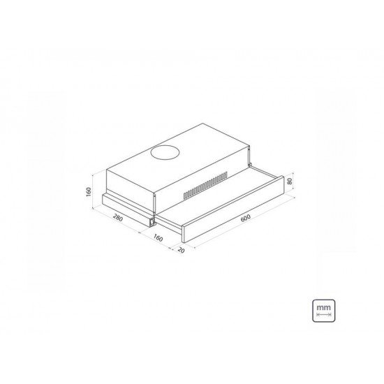 DEPURADOR DE AR INOX TELESCOPIO 60CM TRAMONTINA