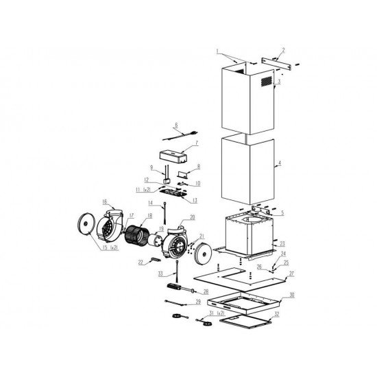 COIFA DE PAREDE ACO+VIDRO VETRO PLANO 60CM TRAMONTINA