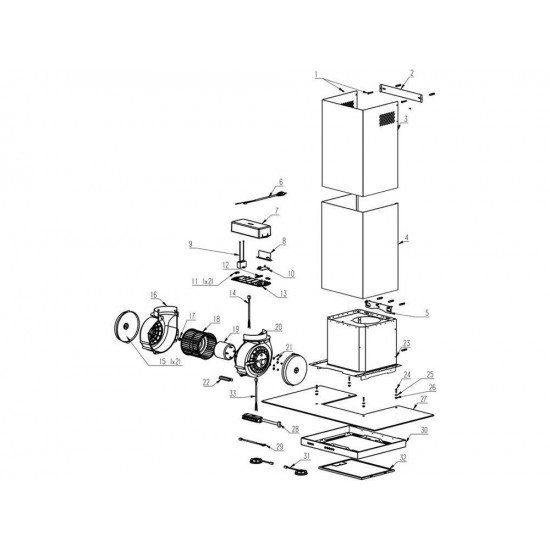 COIFA INOX E VIDRO BASIC 90 TRAMONTINA