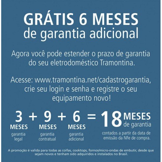 COIFA DE PAREDE TRAMONTINA TUBE IX WALL 35 REDONDA EM ACO INOX 35 CM 220V