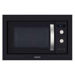 MICRO-ONDAS DE EMBUTIR TRAMONTINA GLASS COOK 60 25 L EM VIDRO TEMPERADO COM ACABAMENTO PRETO 8 FUNÇÕES