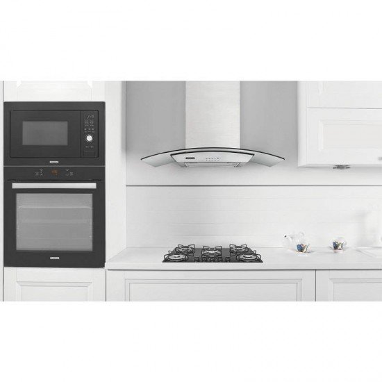 COIFA DE PAREDE TRAMONTINA INOX E VIDRO NEW VETRO 80 CM