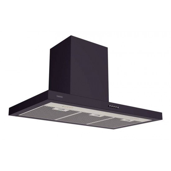 COIFA DE PAREDE DRITTA BLACK 90 EM AÇO INOX PRETA 90CM TRAMONTINA 220V