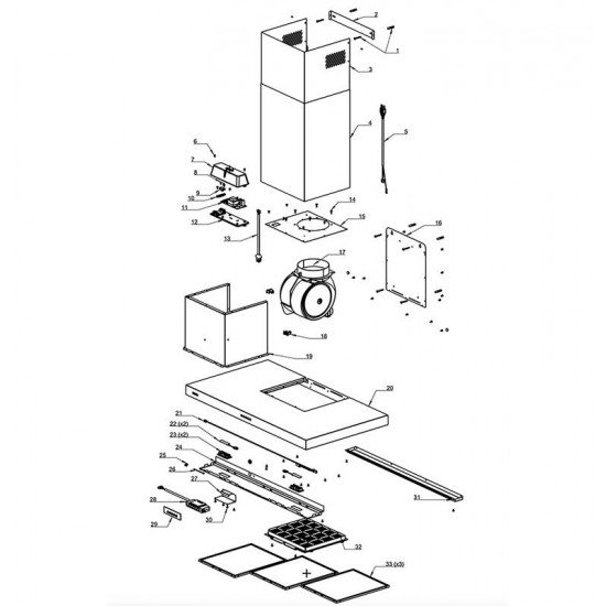 COIFA DE PAREDE DRITTA BLACK 90 EM AÇO INOX PRETA 90CM TRAMONTINA 220V