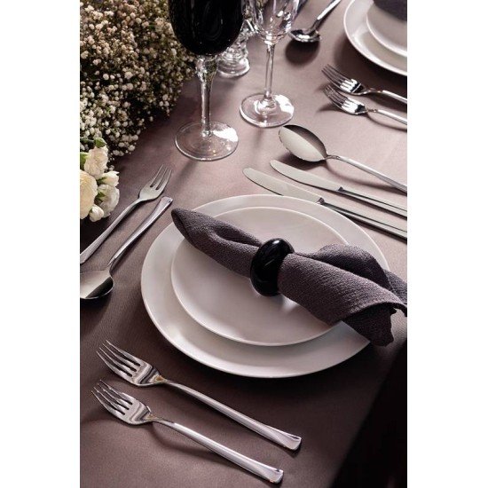 PRATO RASO TRAMONTINA LEONORA EM PORCELANA BRANCA 25 CM