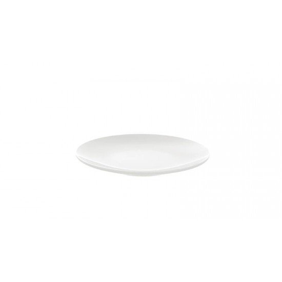PRATO SOBREMESA TRAMONTINA LEONORA EM PORCELANA BRANCA 19 CM