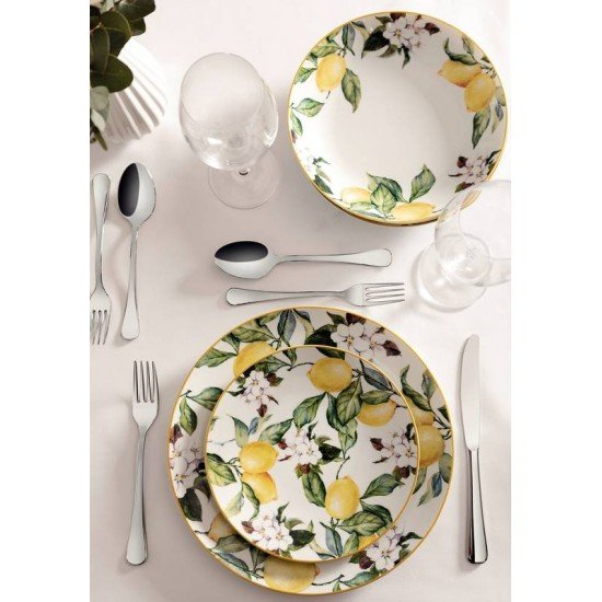 PRATO FUNDO TRAMONTINA CARMEN EM PORCELANA DECORADA 22 CM