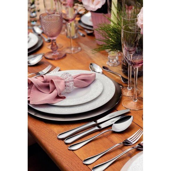 PRATO RASO TRAMONTINA ALÍCIA EM PORCELANA DECORADA 27 CM