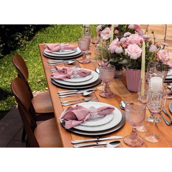 PRATO RASO TRAMONTINA ALÍCIA EM PORCELANA DECORADA 27 CM