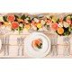 JOGO DE PRATOS TRAMONTINA ALICIA EM PORCELANA DECORADA 18 PEÇAS
