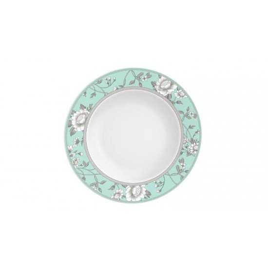 PRATO RASO TRAMONTINA HELEN EM PORCELANA DECORADA 27 CM