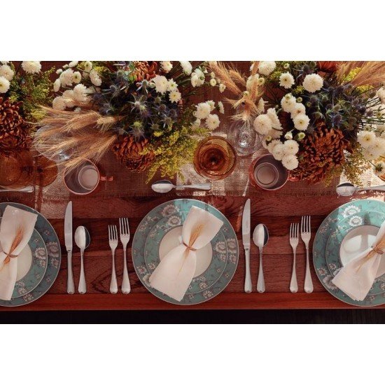 PRATO RASO TRAMONTINA HELEN EM PORCELANA DECORADA 27 CM