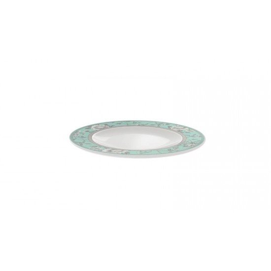 PRATO SOBREMESA TRAMONTINA HELEN EM PORCELANA DECORADA 21 CM
