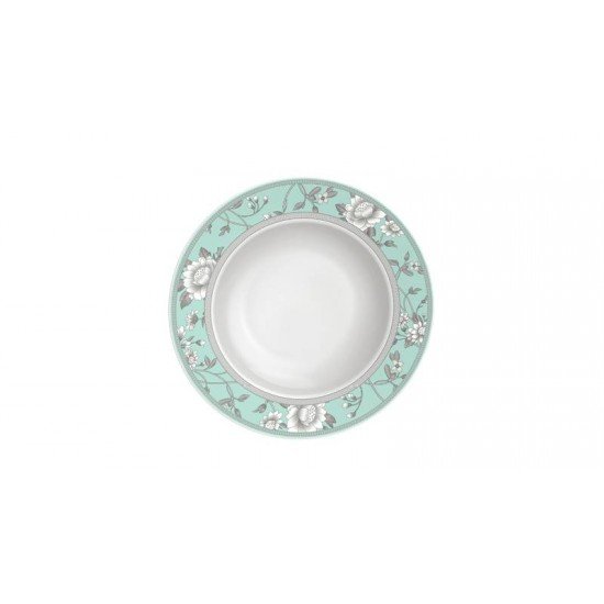 PRATO FUNDO TRAMONTINA HELEN EM PORCELANA DECORADA 23 CM