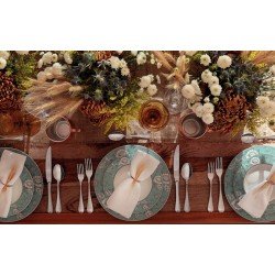 JOGO DE PRATOS TRAMONTINA HELEN EM PORCELANA DECORADA 12 PEÇAS