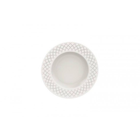 PRATO SOBREMESA TRAMONTINA INGRID EM PORCELANA 21 CM